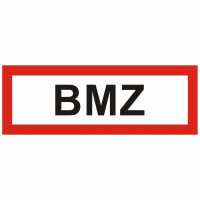 Brandschutzschild mit Text BMZ