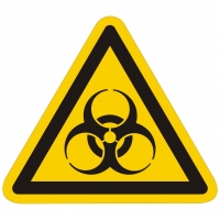 Warnzeichen Warnung vor Biogefährdung nach ISO 7010 (W009)