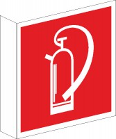 Fahnenschild Feuerlöscher nach BGV A8 (F05)