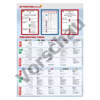 Sicherheitsaushang Brandschutzordnung Teil A - 12 Sprachen