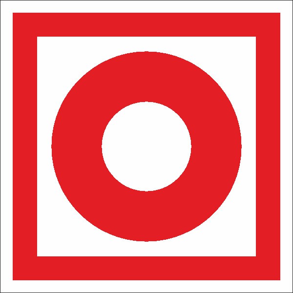 Brandschutzzeichen Brandmelder manuell nach BGV A8 (F08)