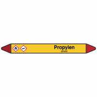 Brady Rohrmarkierer mit Text Propylen - GEFAHR