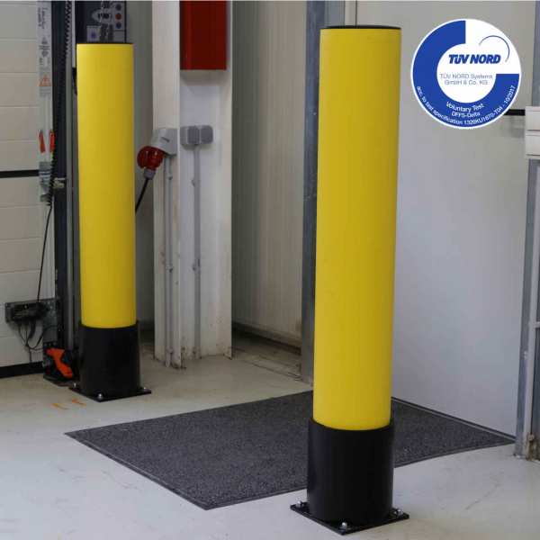 Rammschutzpoller BRAVO aus flexiblem Spezialkunststoff