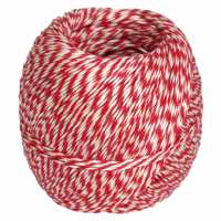 Plombenfaden aus Hanf, 150 m, rot-weiß