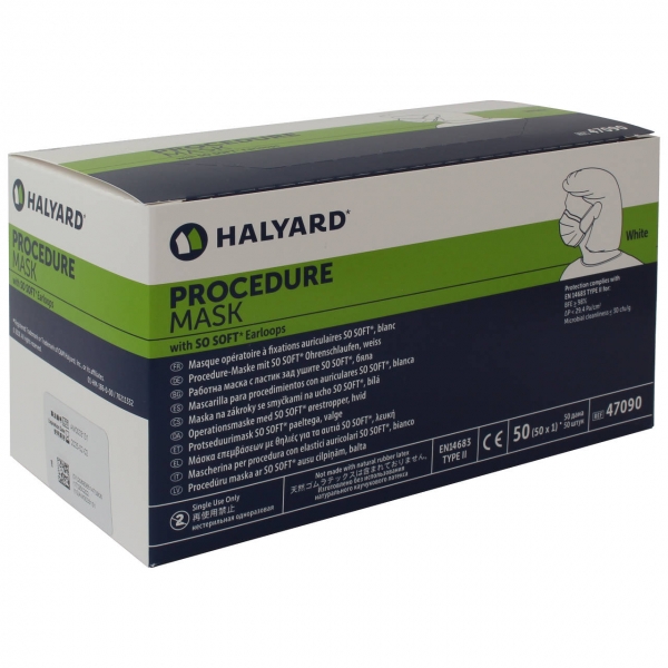 OP-Maske HALYARD 47090 weiß, Typ II gem. EN 14683:2019