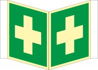 Nasenschild Erste Hilfe nach BGV A8 (E03)