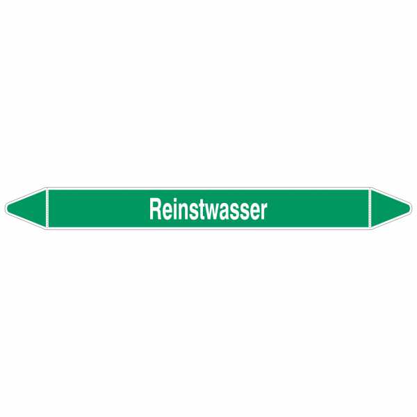 Brady Rohrmarkierer mit Text Reinstwasser
