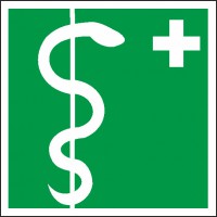 Rettungszeichen Arzt  nach BGV A8 (E08)