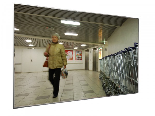 Flachspiegel IP AC mit Aluminiumrahmen TÜV geprüft