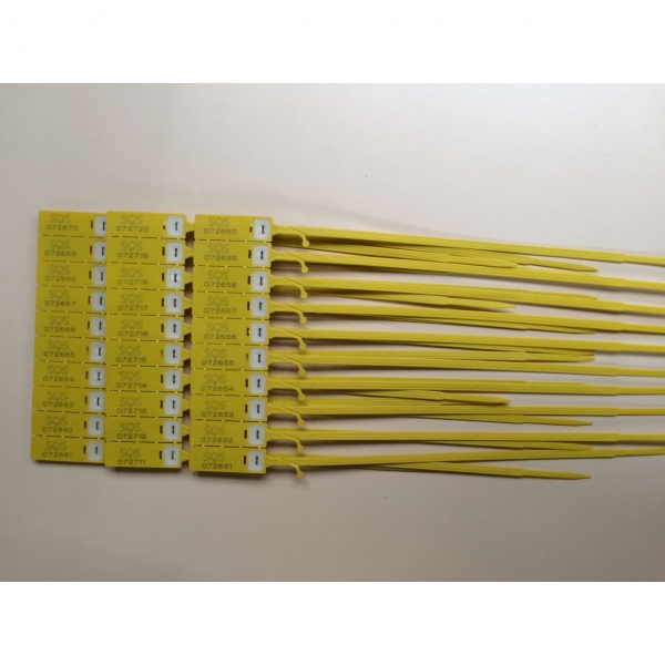 Durchziehplombe Tear-Off S412 L, gelb