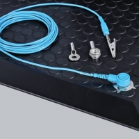 Erdungskabel für ESD-Arbeitsplatzmatte, 300 cm