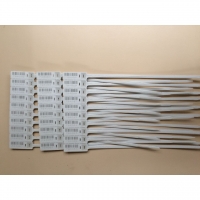 Durchziehplombe Pull-Up S412 L, weiß, mit Barcode 128