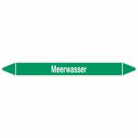 Brady Rohrmarkierer mit Text Meerwasser