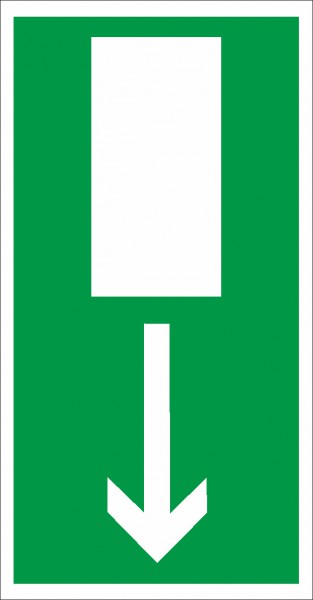 Rettungszeichen Notausgang nach BGV A8 (E15)