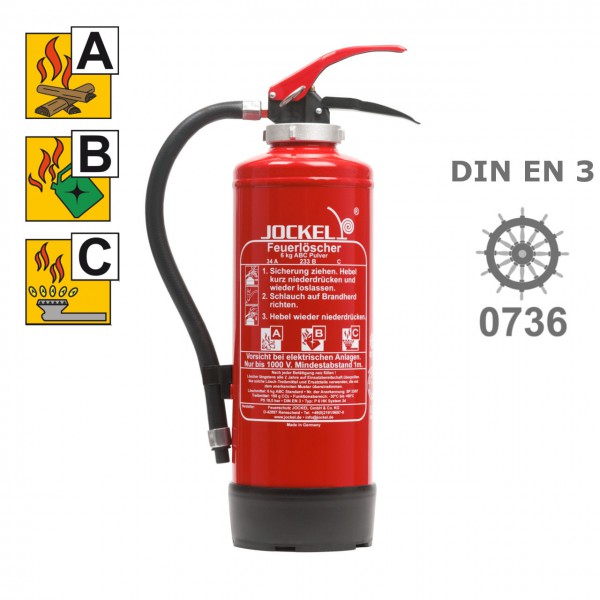 Jockel P 6 HK System 34 Pulverlöscher 6 kg