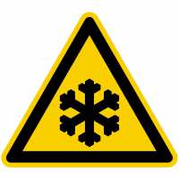 Warnzeichen Warnung vor Kälte nach BGV A8 (W17)