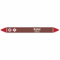 Brady Rohrmarkierer mit Text Xylol - ACHTUNG