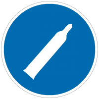 Gebotszeichen Druckgasflasche