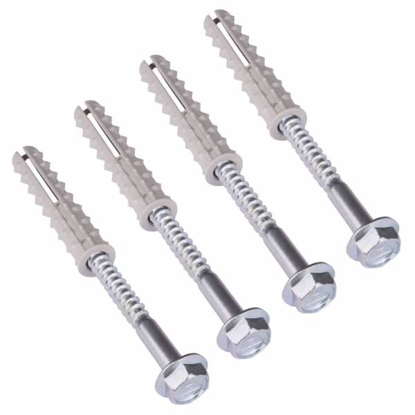 Schlüsselschraube und Dübel 4er Set