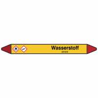 Brady Rohrmarkierer mit Text Wasserstoff - GEFAHR